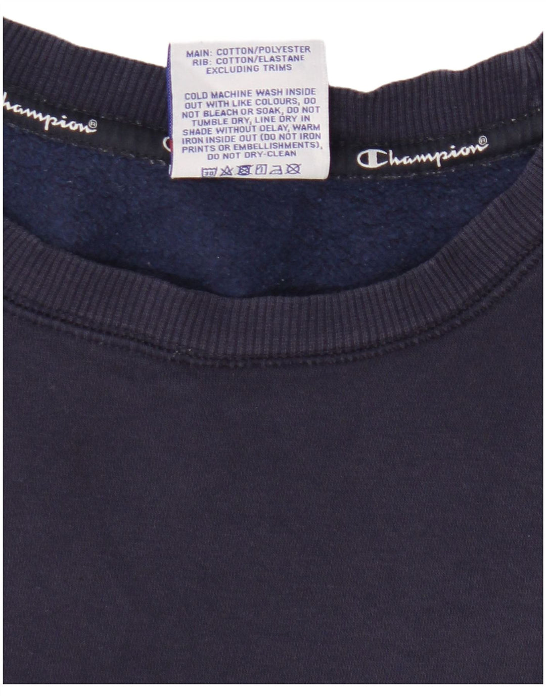 Champion Sweat-shirt graphique pour homme en coton bleu marine Taille S