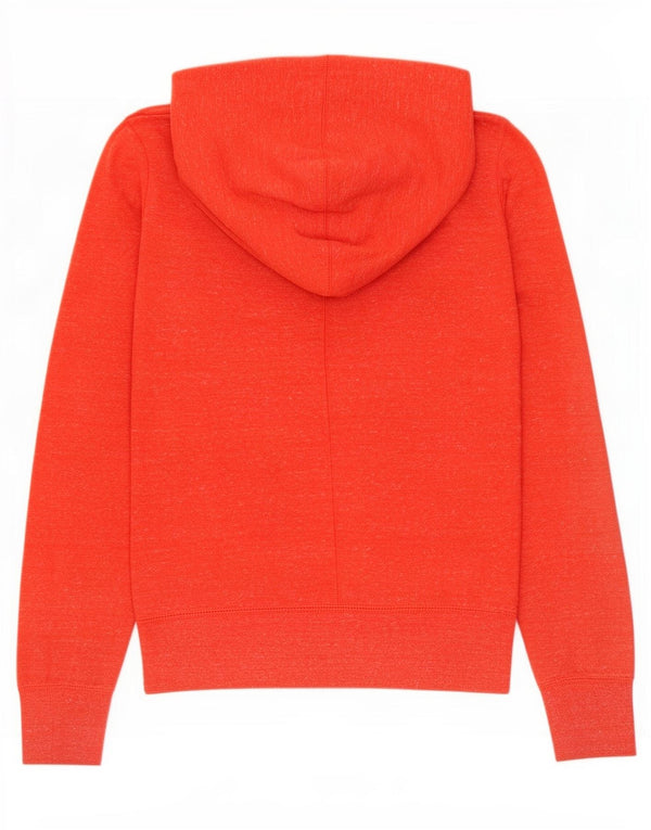 Nike Pull à capuche graphique pour femme UK 10 Petit coton moucheté orange
