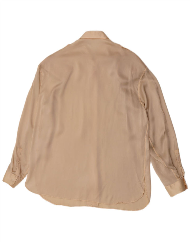 Gian Marco Venturi Chemise militaire pour homme Taille 16 41 Grand Beige