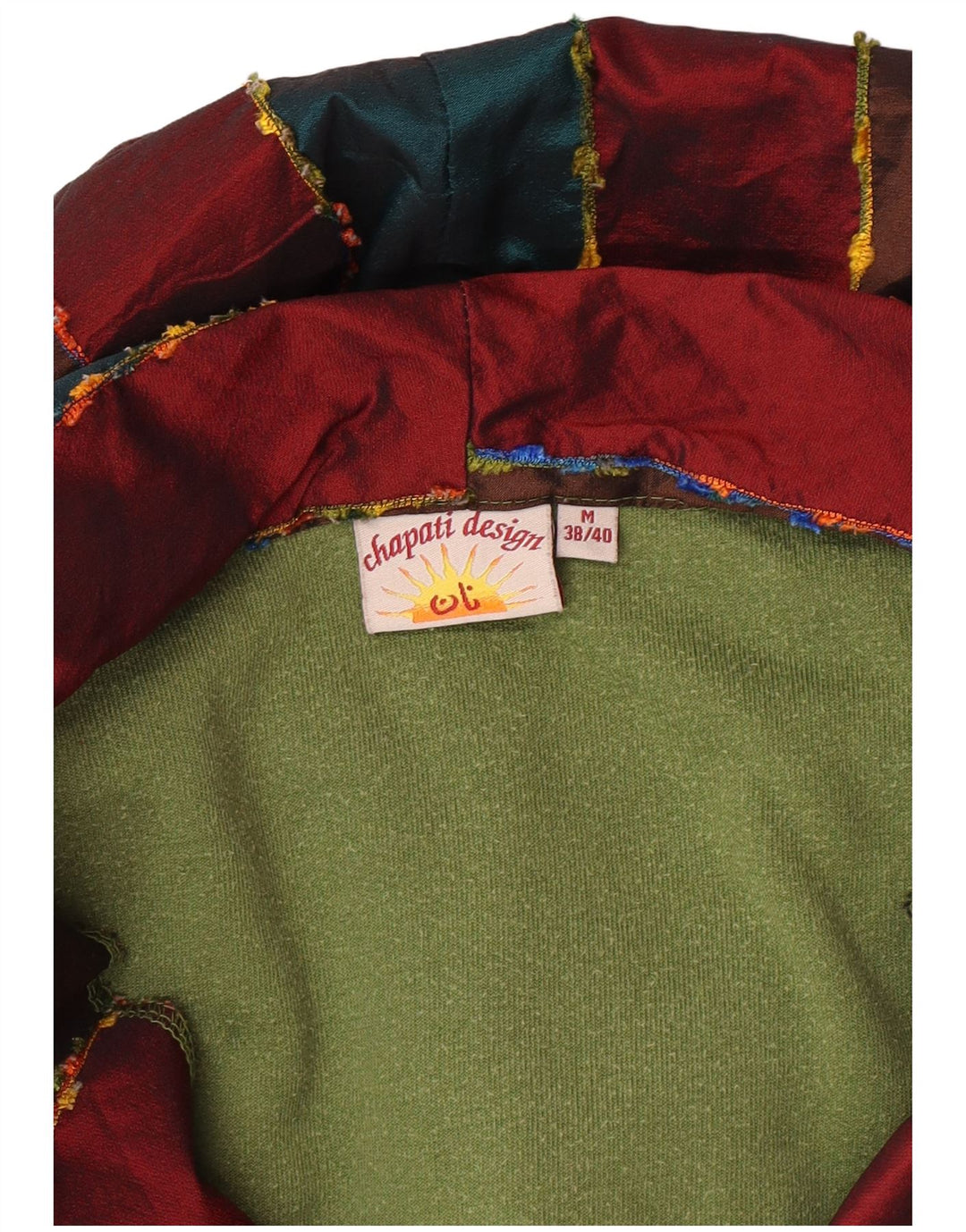 Chapati Design Berlin Pull à capuche zippé pour femme EU 38/40 Vert moyen