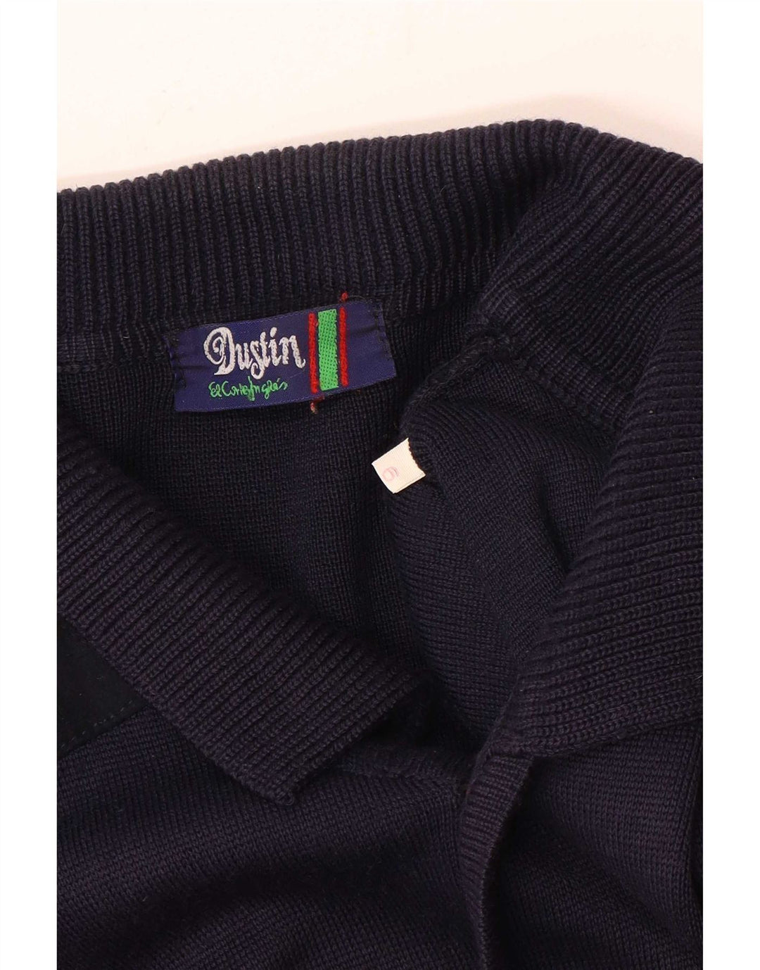 vintage Mens Cardigan Pull Grand Bleu Marine