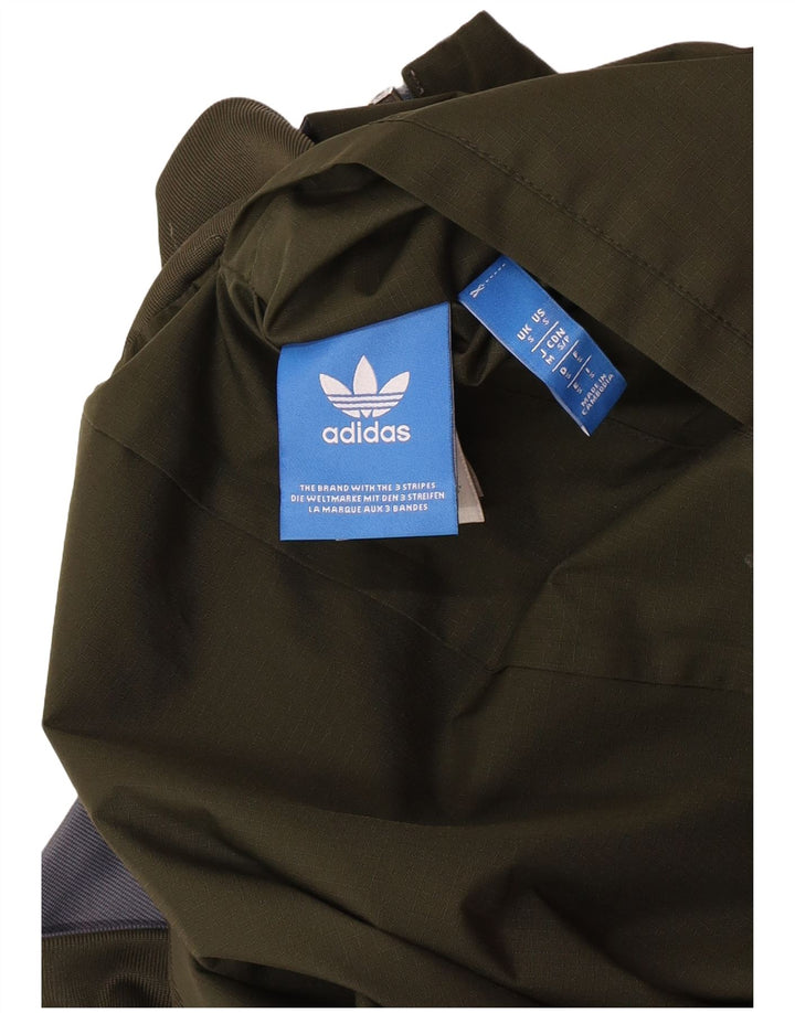 Adidas Veste réversible à capuche pour homme UK 36 Petit Kaki Polyester