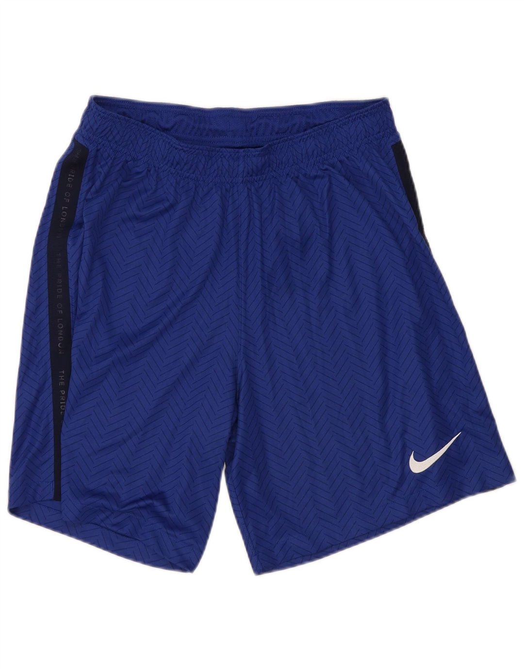 Nike Short de sport Dri Fit Graphic pour homme en polyester color block Bleu Taille L