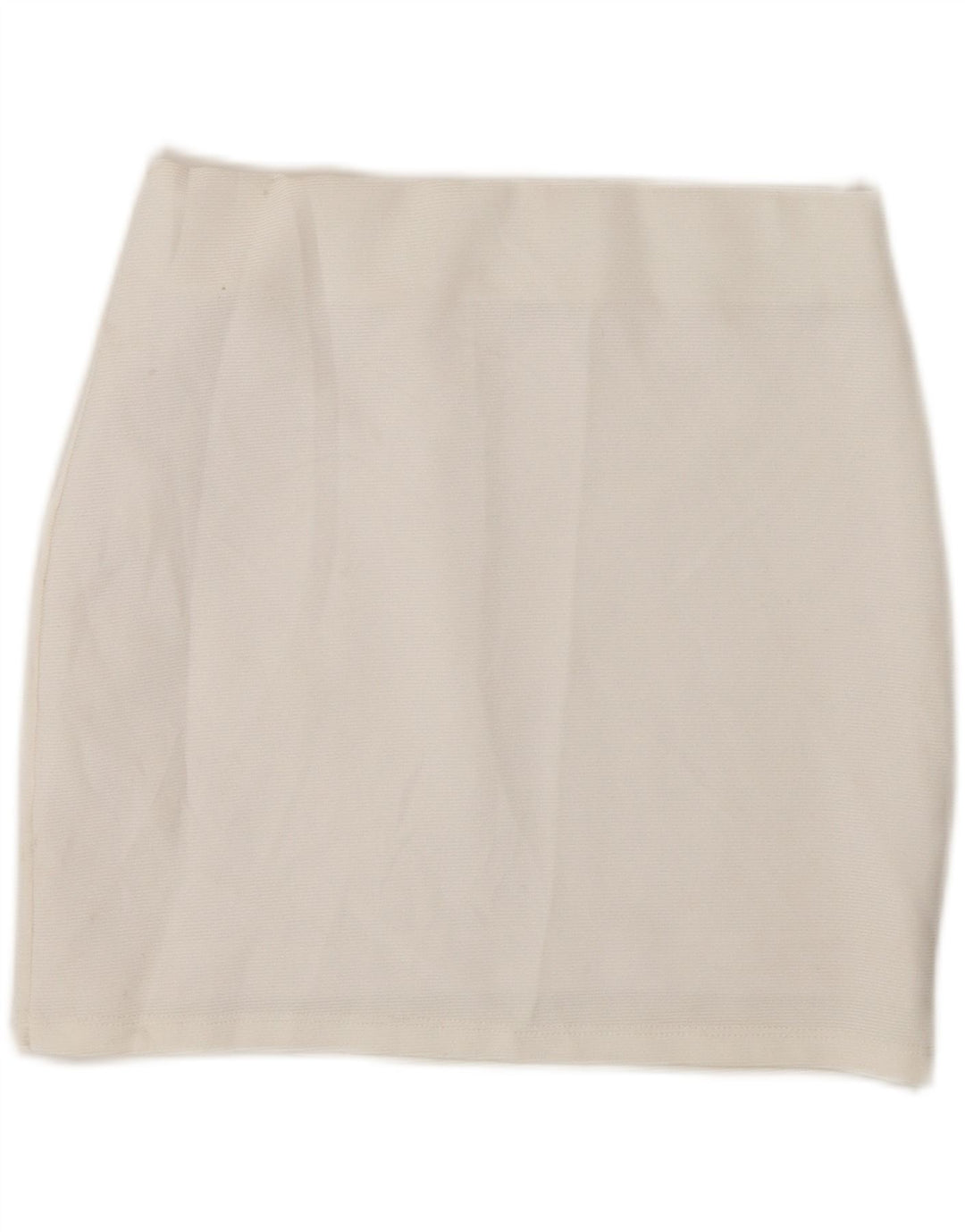 Zara Femme Mini Jupe Petit W26 Blanc Polyester
