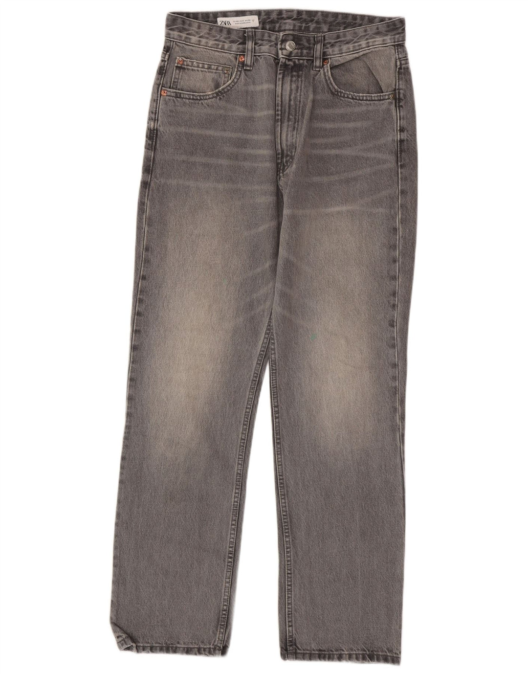 Zara Jean droit femme EU 40 Medium W30 L29 Gris