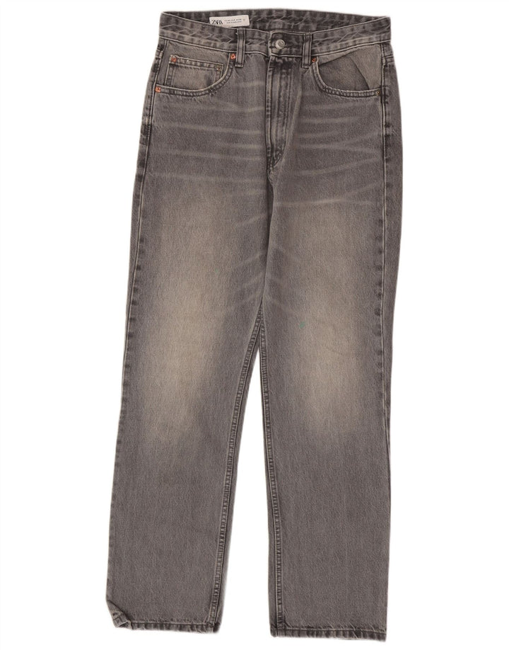 Zara Jean droit femme EU 40 Medium W30 L29 Gris