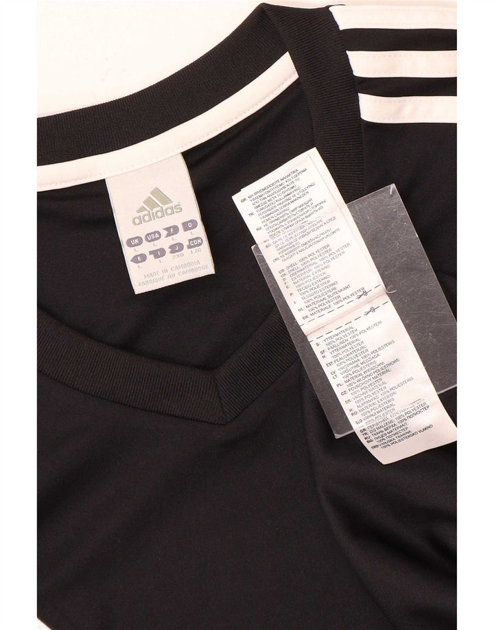 Adidas Hommes Climalite T-Shirt Haut Grand Noir Polyester