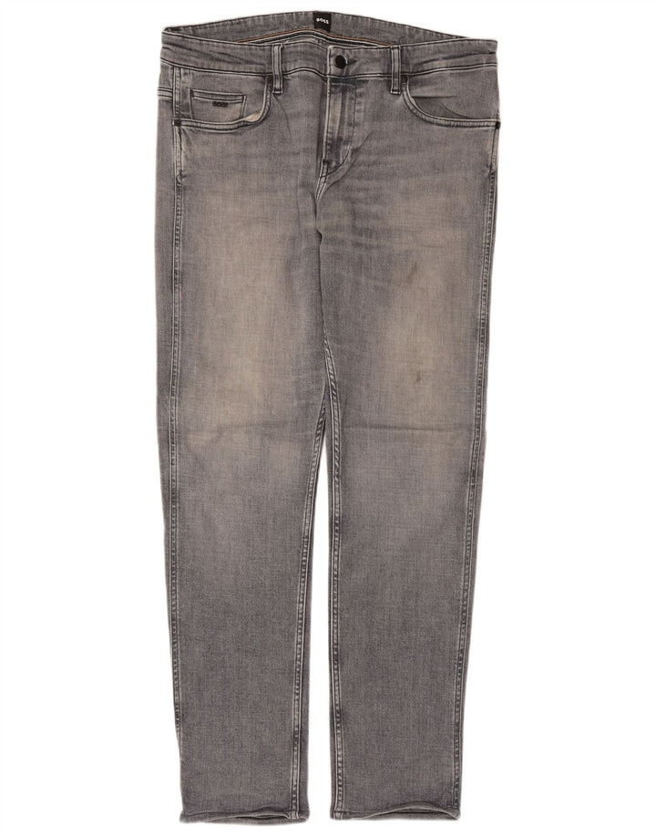 Hugo Boss Jean Slim Delaware W34 L30 Homme Bleu Coton