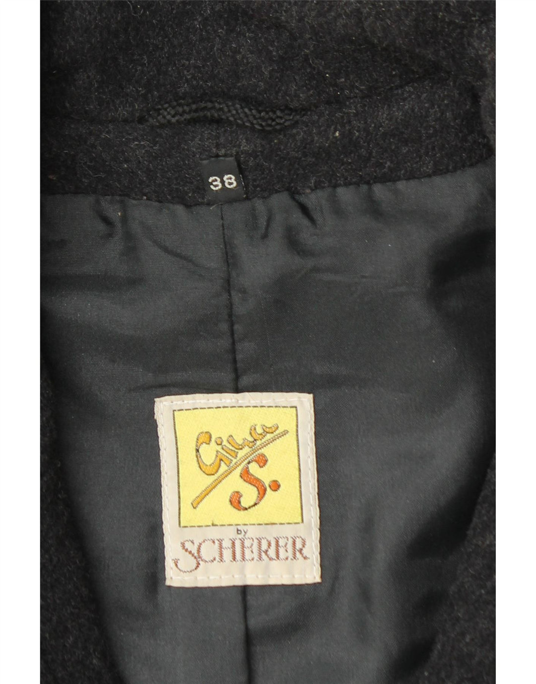 SCHERER Veste parka à capuche surdimensionnée pour femme EU 38 Laine gris moyen