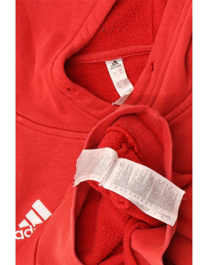 Adidas Pull à capuche pour homme en coton rouge moyen