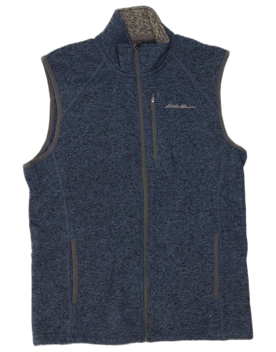 EDDIE BAUER Veste de survêtement sans manches pour homme Bleu moyen moucheté