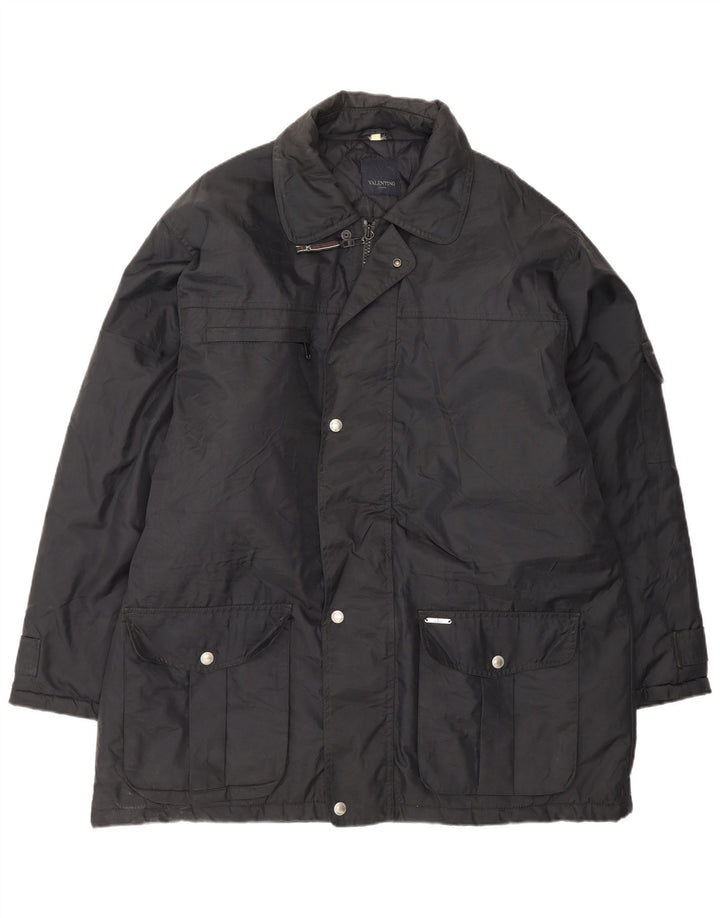 Valentino Manteau Coupe-Vent Homme IT 54 2XL Noir Polyamide