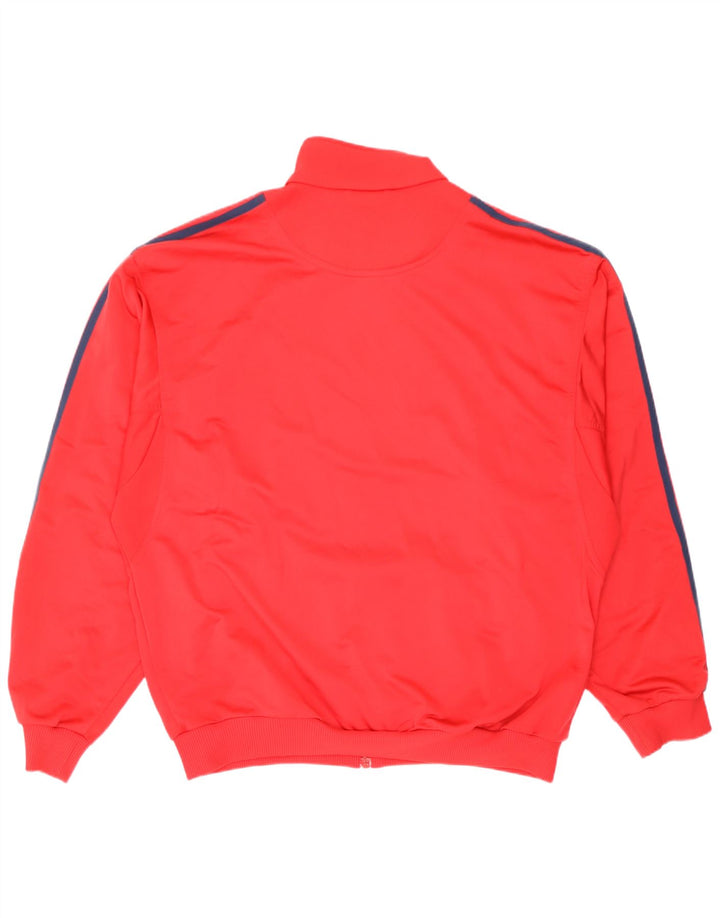 Adidas Veste de survêtement pour homme UK 44/46 Large Rouge Polyester