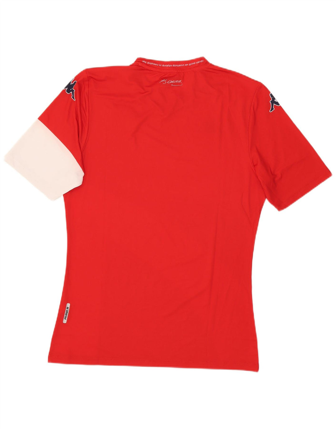 Kappa Homme Graphic T-Shirt Top XL Rouge Colorblock Polyester