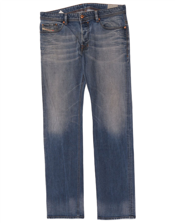 Diesel Jean Droit Homme W33 L34 Bleu Coton