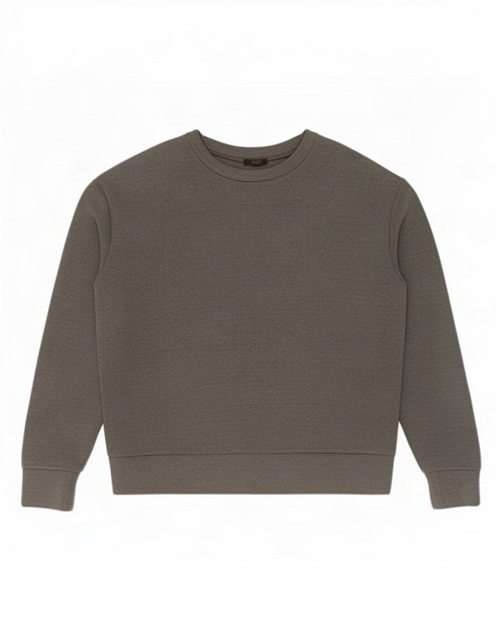 Cos Sweat-Shirt Homme Gris Moyen Moucheté Polyester