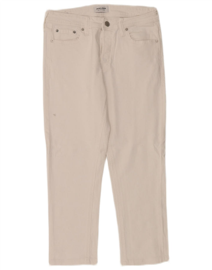 Jack & Jones Jean Slim W30 L26 Homme Blanc Coton
