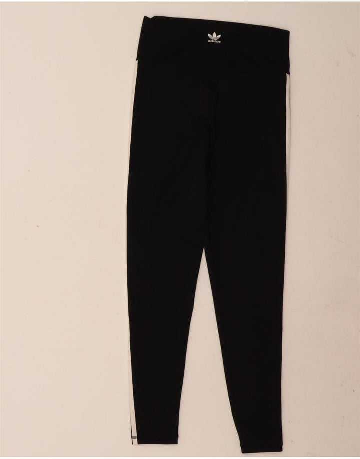 Adidas Leggings Femme UK 16/18 Large Noir Polyester