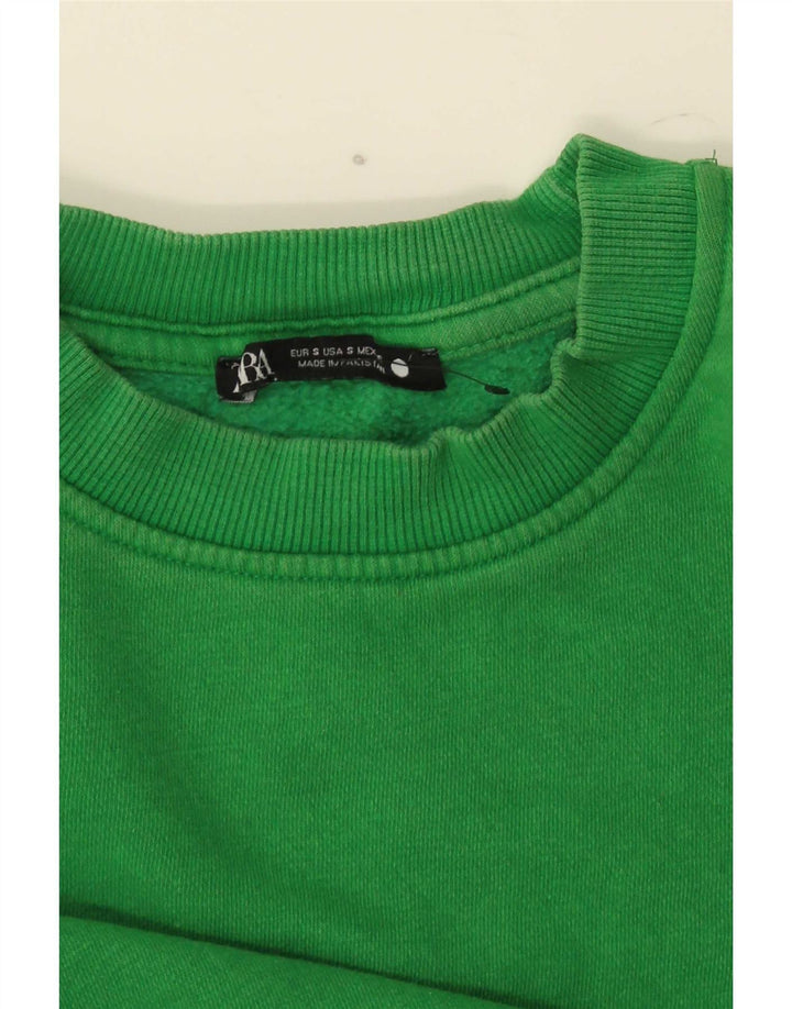 Zara Sweat-shirt pour femme UK 10 Petit Vert