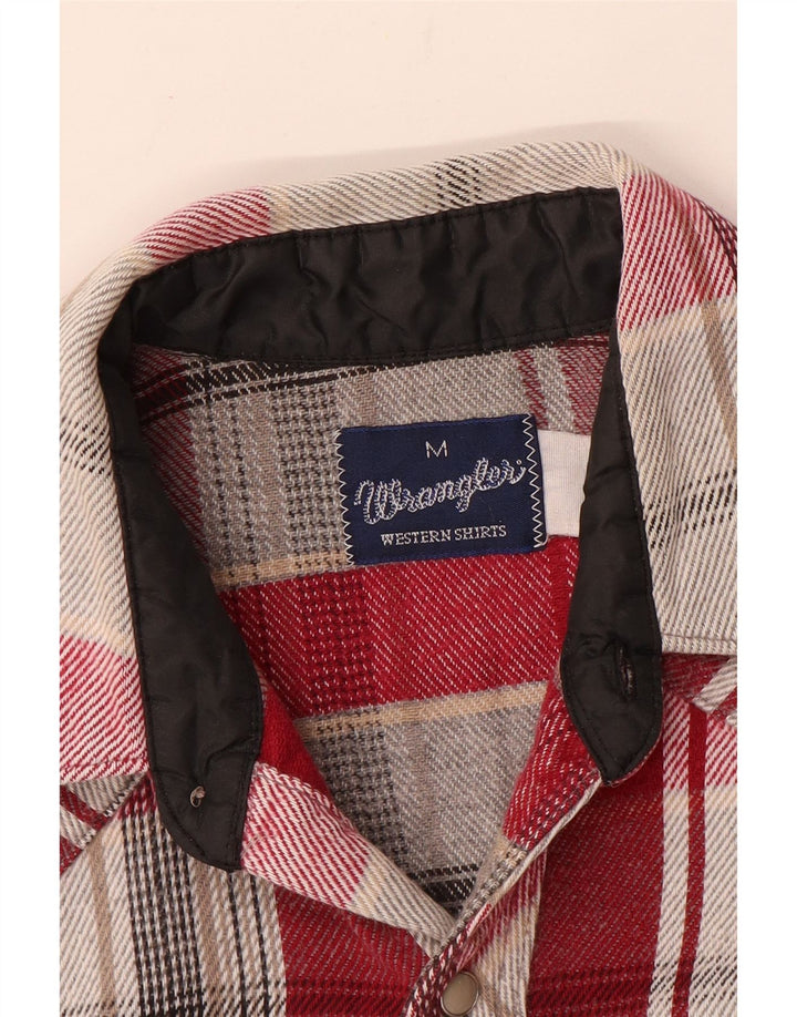 Wrangler Chemise en flanelle pour homme à carreaux rouges moyens