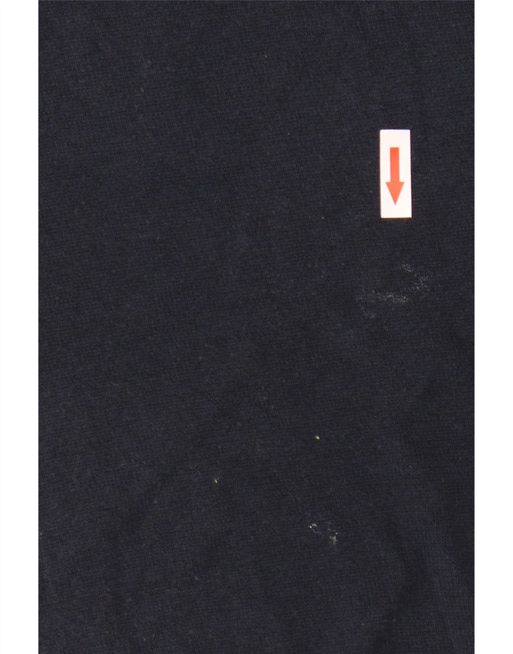 Marks & Spencer Pull col V pour homme en coton bleu marine Taille L