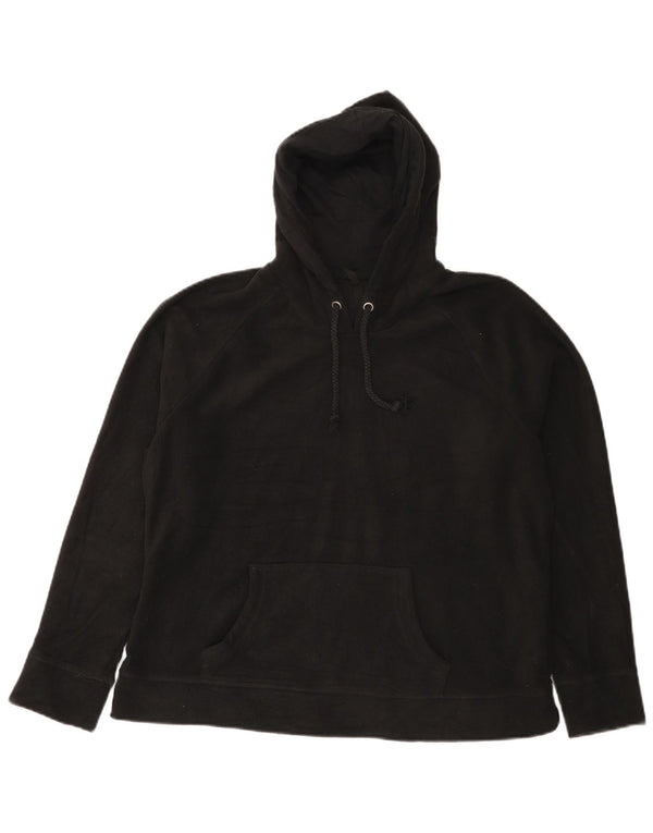 Marks & Spencer Pull polaire à capuche pour femme UK 16 Large Noir Polyester