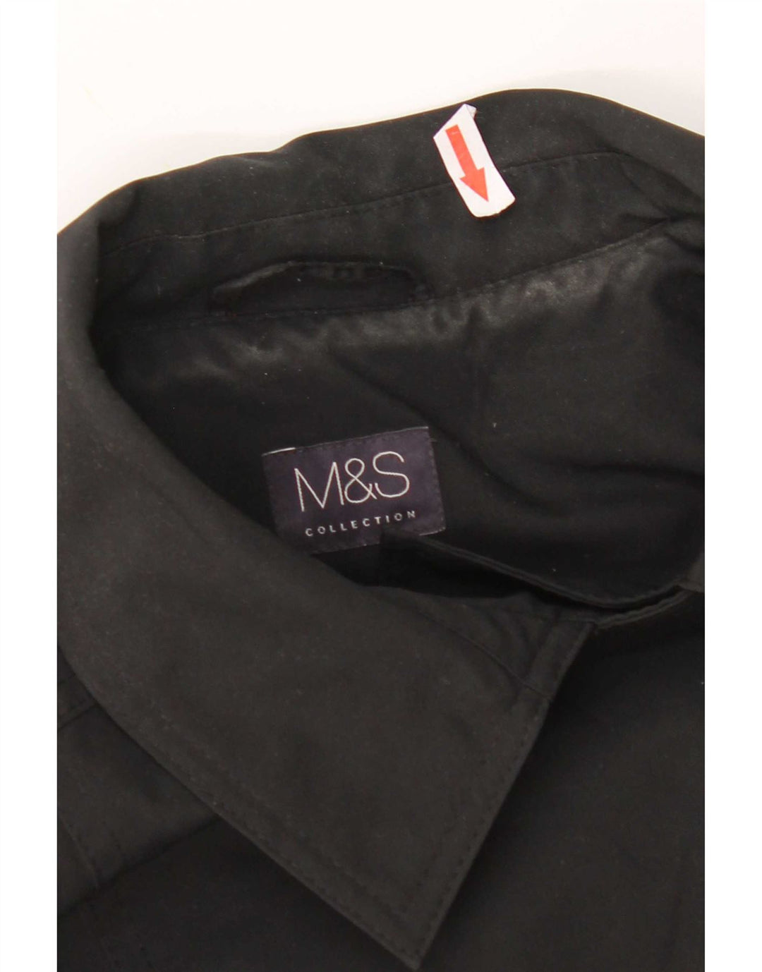 Marks & Spencer Trench-Coat Femme UK 16 Large Noir Polyester
