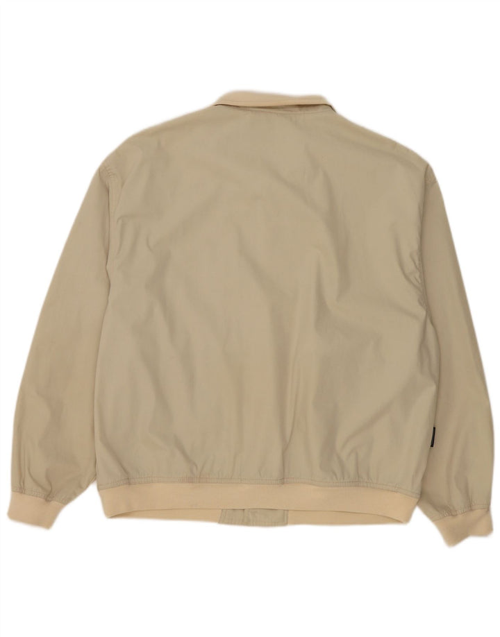 Brugi Veste Bomber Homme IT 50 Large Blanc Cassé Coton