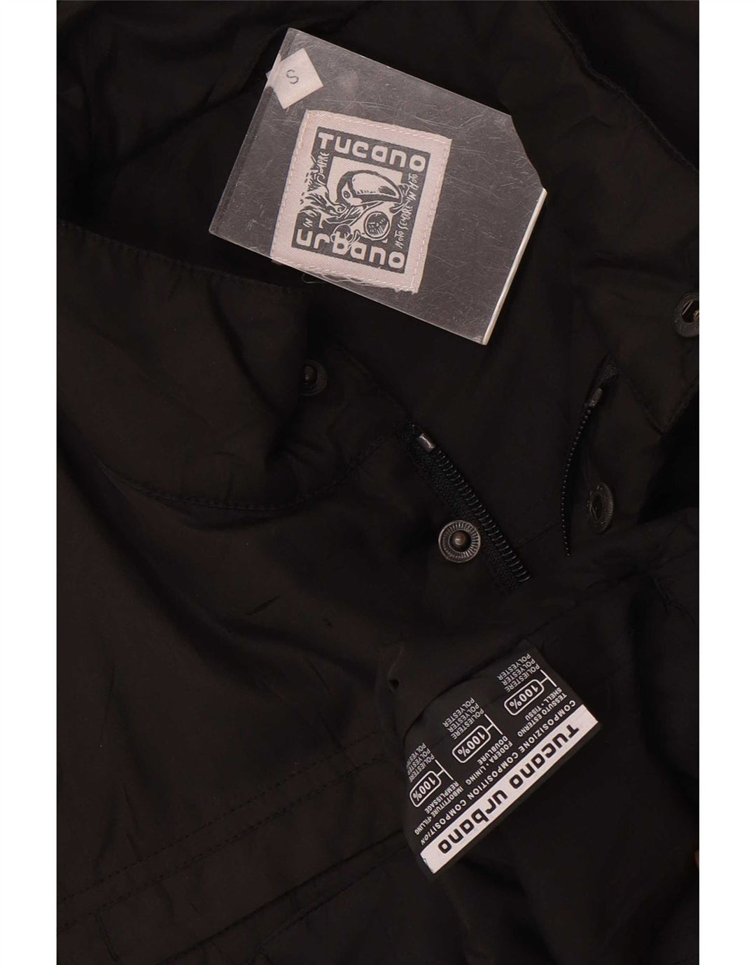 Tucano Urbano Gilet rembourré pour homme UK 36 Small Noir Polyester