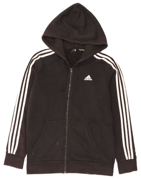 Adidas Pull à capuche zippé pour homme Noir moyen
