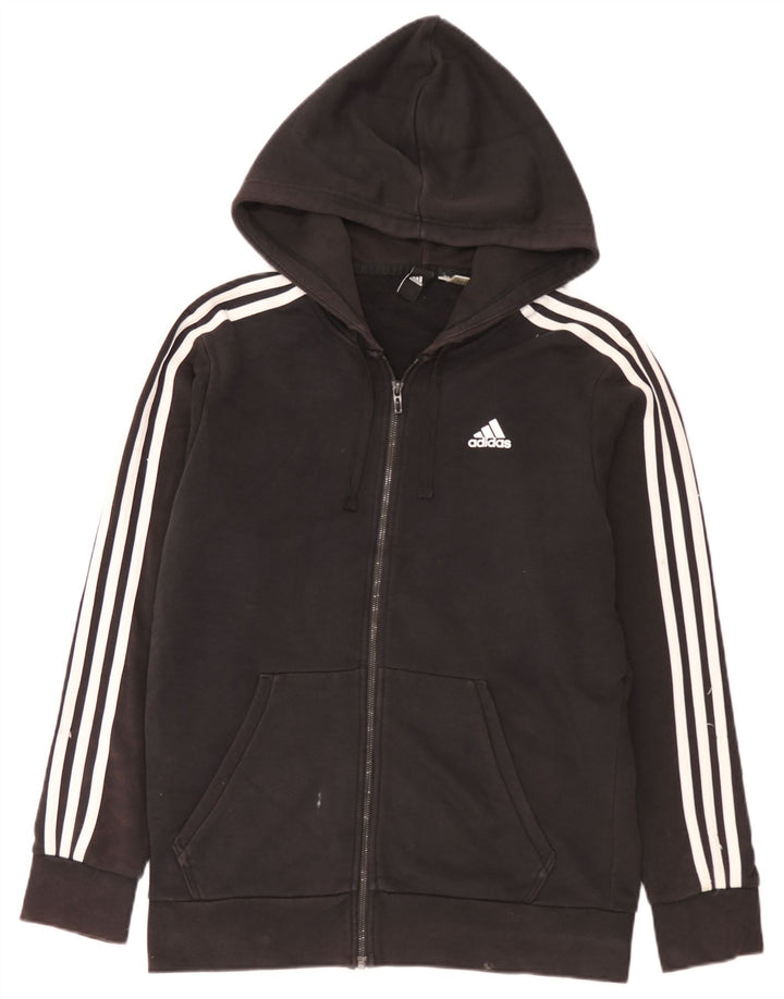 Adidas Pull à capuche zippé pour homme Noir moyen