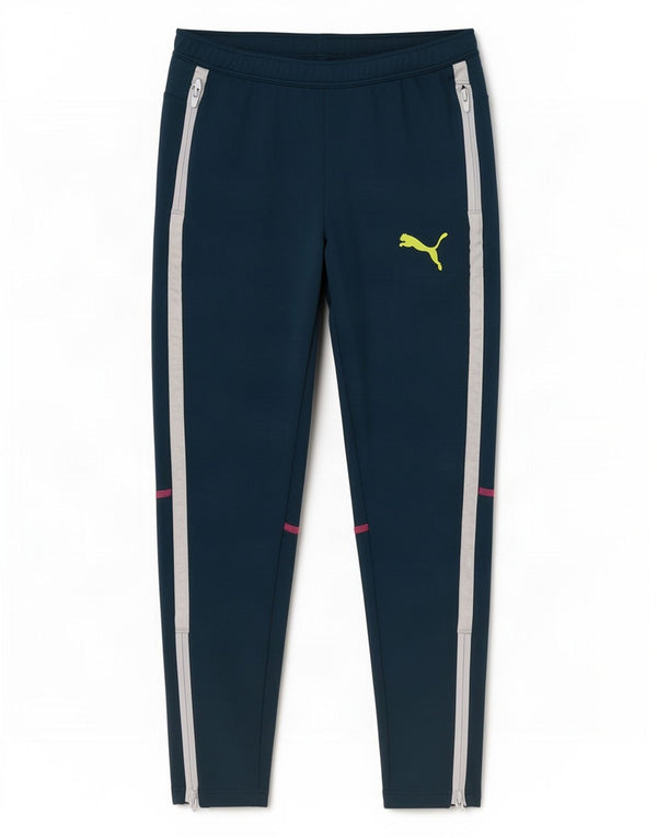 Puma Pantalon de Survêtement Fille 7-8 ans Bleu Marine Polyester