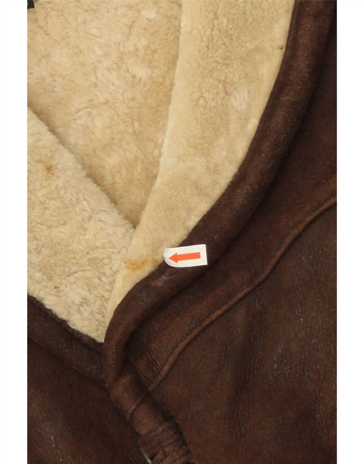 WESTBURY Veste en peau de mouton pour homme IT 56 3XL Cuir marron