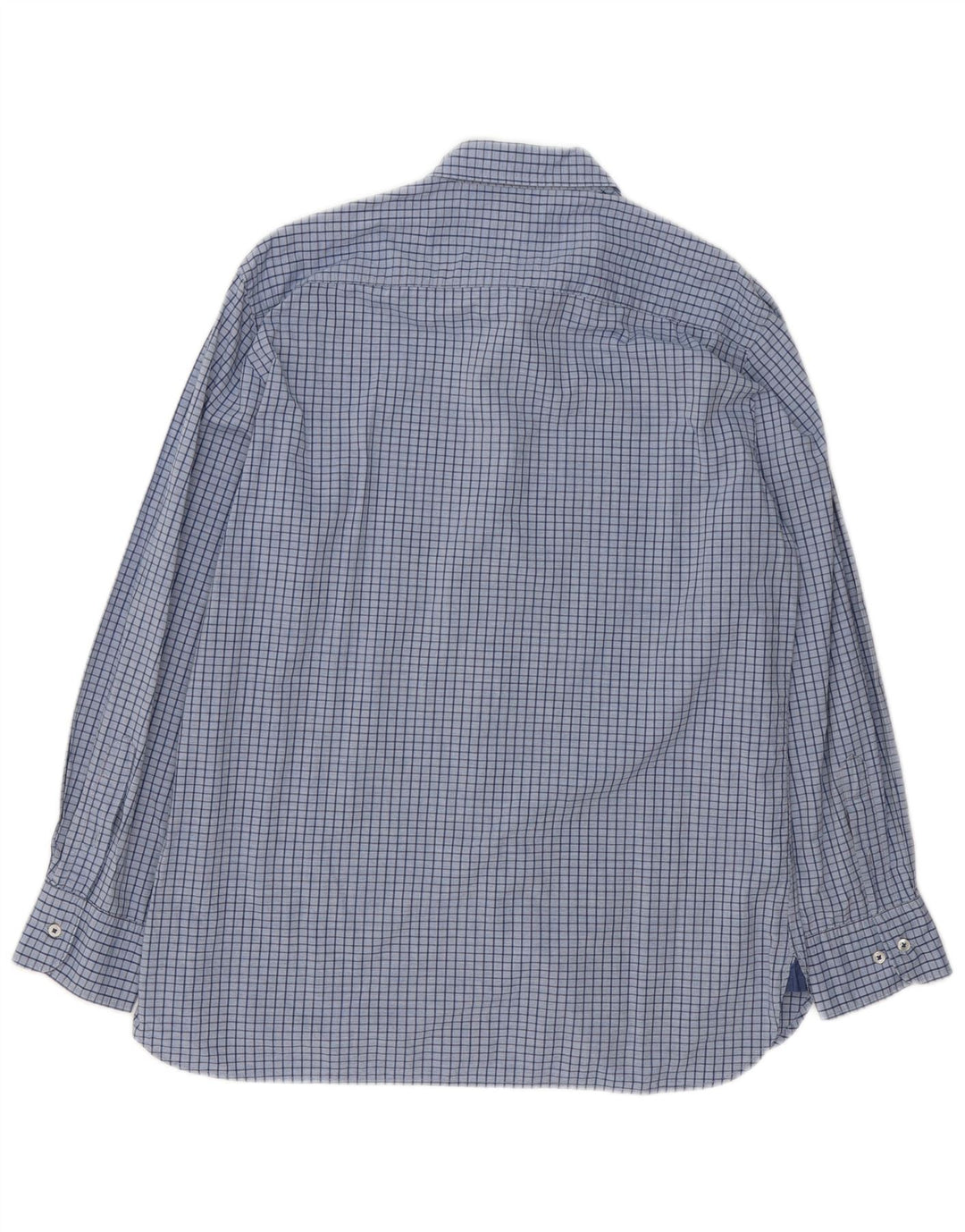 Massimo Dutti Chemise décontractée pour homme en coton à carreaux bleus