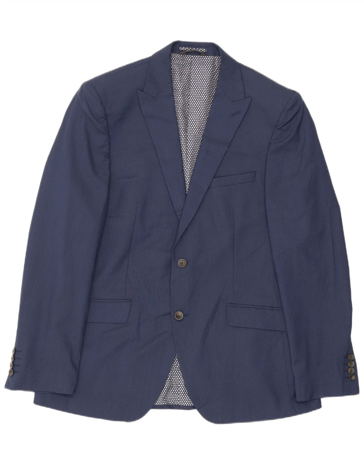 Marks & Spencer Veste blazer sur mesure à 2 boutons pour homme UK 42 Large Bleu marine