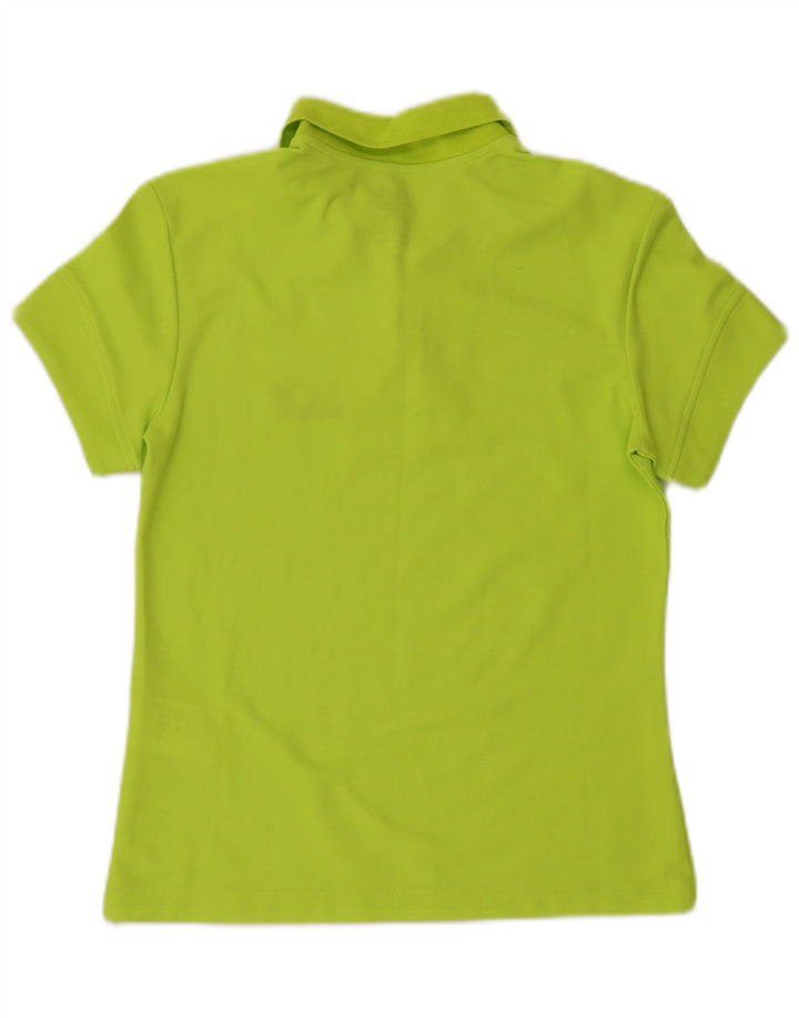 JACK WOLFSKIN Polo Femme UK 10 Petit Vert Polyester