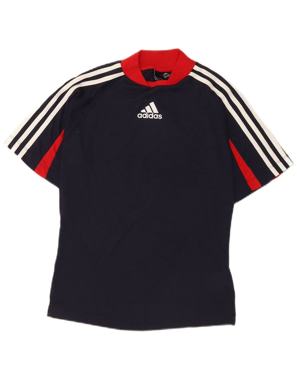 Adidas T-shirt graphique pour femme UK 12/14 Bleu marine moyen Sports