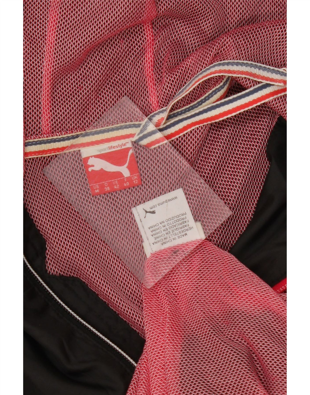 PUMA Veste de pluie à capuche pour femme UK 12 Medium Noir