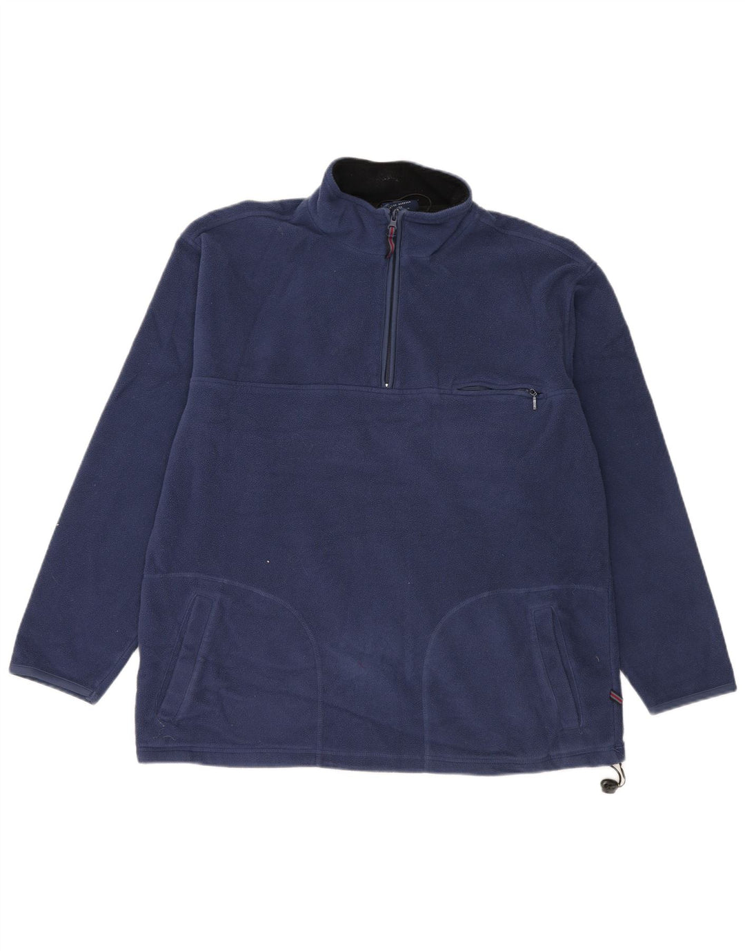 Marks & Spencer Pull Polaire Blue Harbor Zip Neck Homme Bleu Marine Moyen