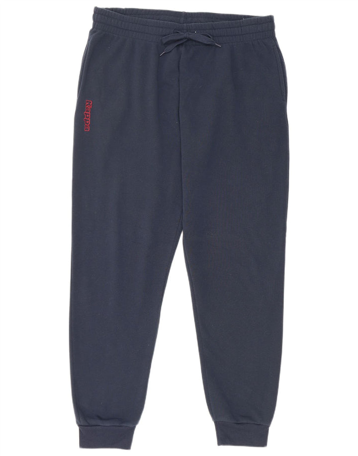 Kappa Pantalon de survêtement pour homme Joggers 2XL Bleu marine Polyester