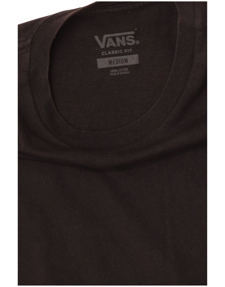 VANS T-shirt coupe classique pour homme en coton noir moyen