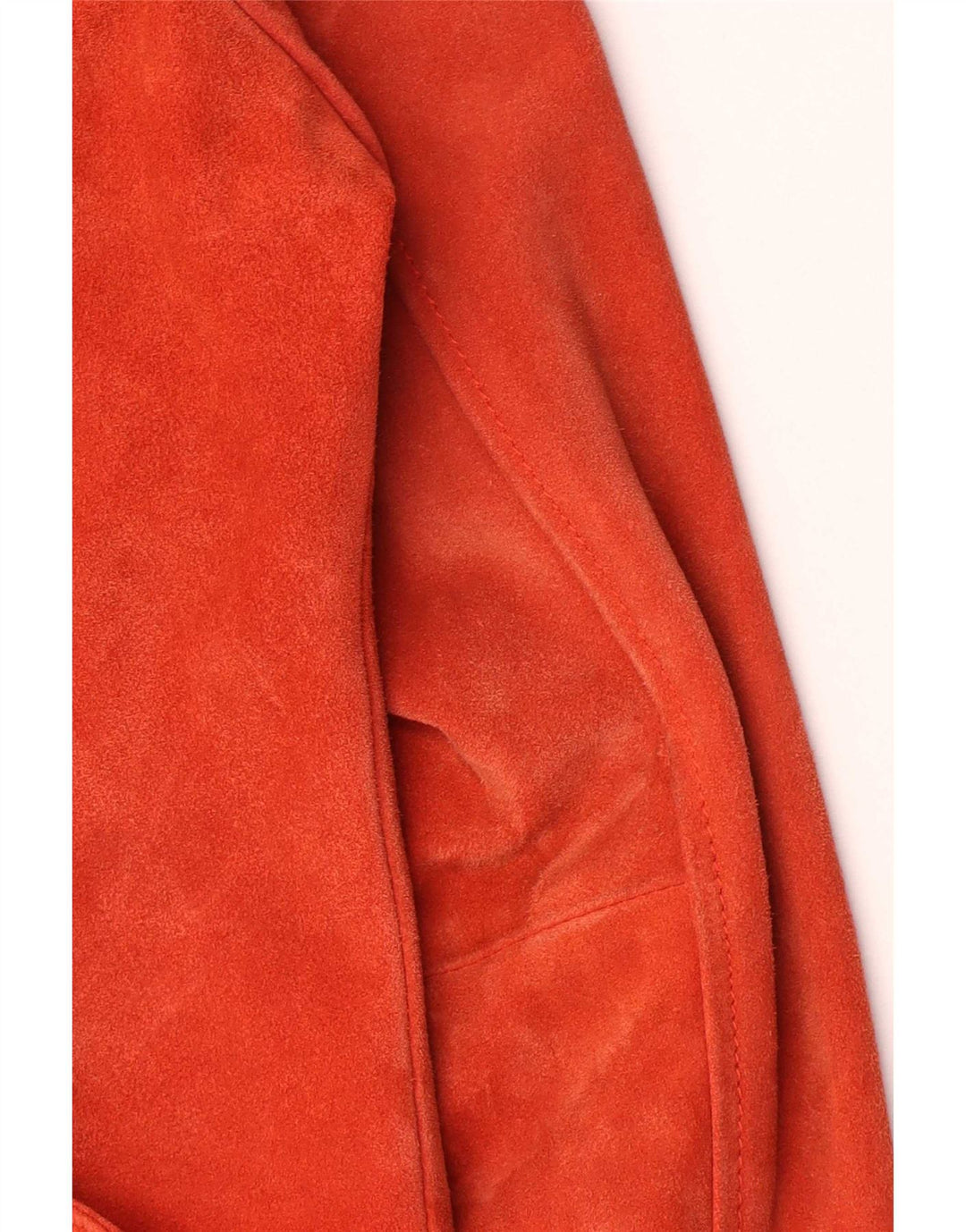Topshop Veste de motard en daim pour femme UK 16 Grand cuir rose