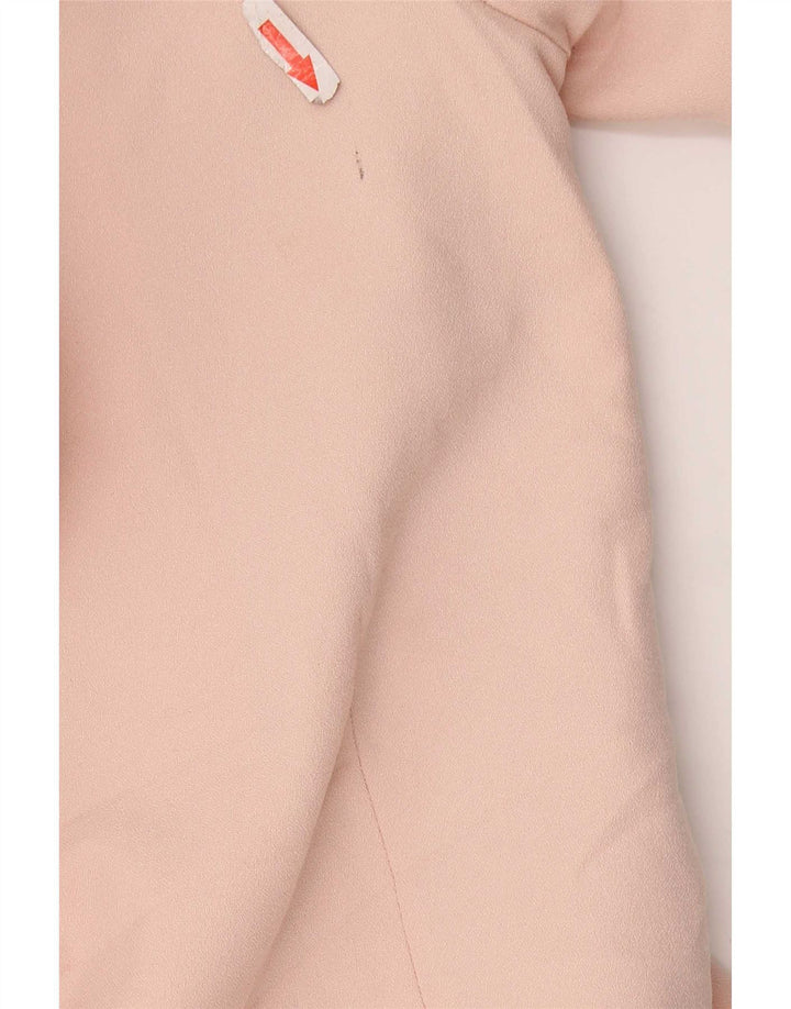 Oasis Veste Blazer 1 Bouton Femme UK 10 Petit Rose Polyester