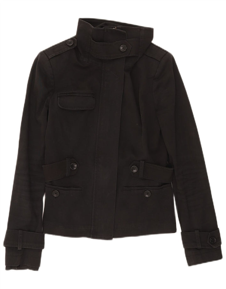 Patrizia Pepe Veste Militaire Femme IT 42 Coton Noir Moyen