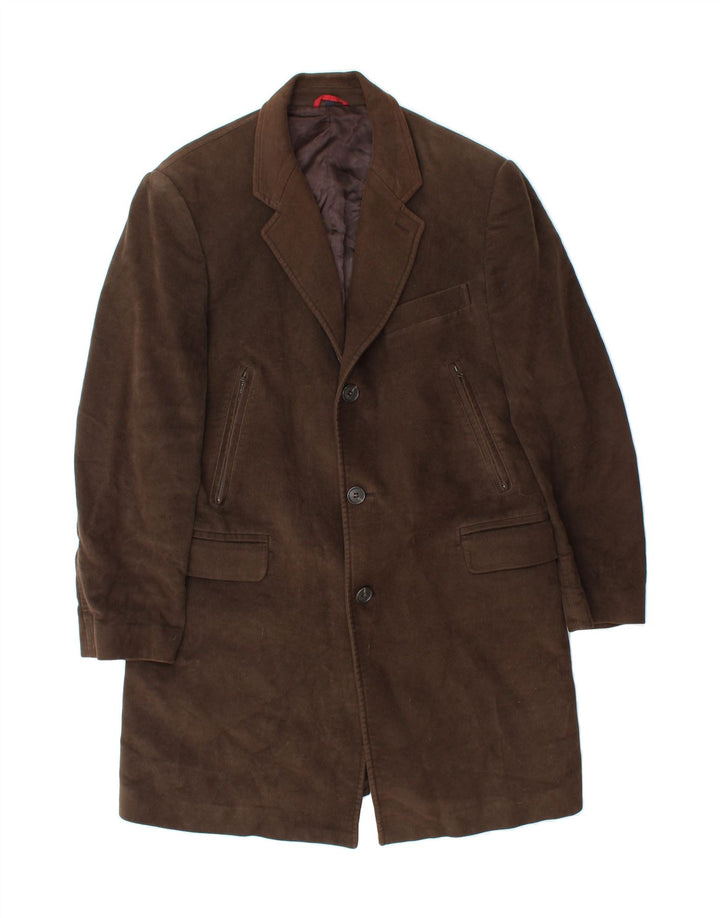 FAY Mens Overcoat UK 36 Smal Brown Cotton Vintage Fay and Second-Hand Fay from Messina Hembry 