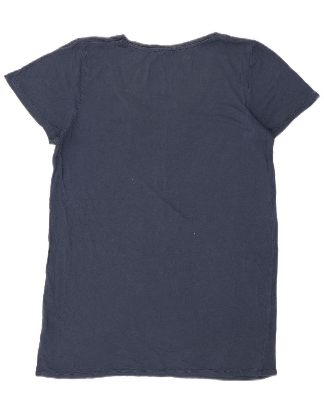 Oasis T-Shirt Femme UK 14 Bleu Moyen Viscose