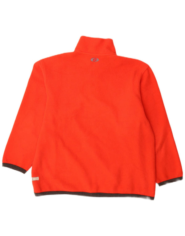 Lotto Pull polaire graphique à col zippé pour femme UK 14 Orange moyen Polyester