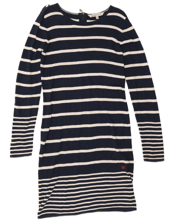 Crew Clothing Robe pull pour femme UK 12 Bleu marine moyen rayé