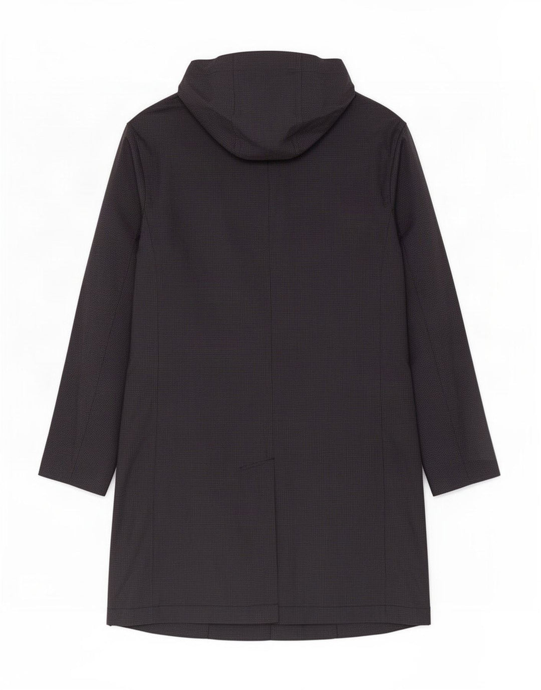 Zara Manteau à capuche pour homme UK 40 Large Noir Pied-de-poule Polyester