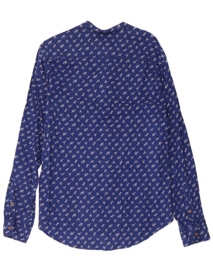 Benetton Chemise Homme XS Bleu Floral